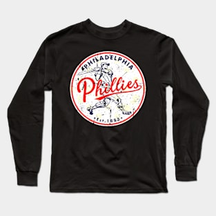 Vintage Style Philadelphia Phillies Long Sleeve T-Shirt